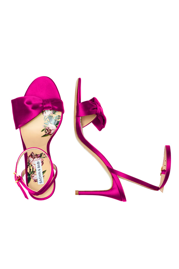 sachin & babi Chelsea Obi-Bow Open Toe - Cerise