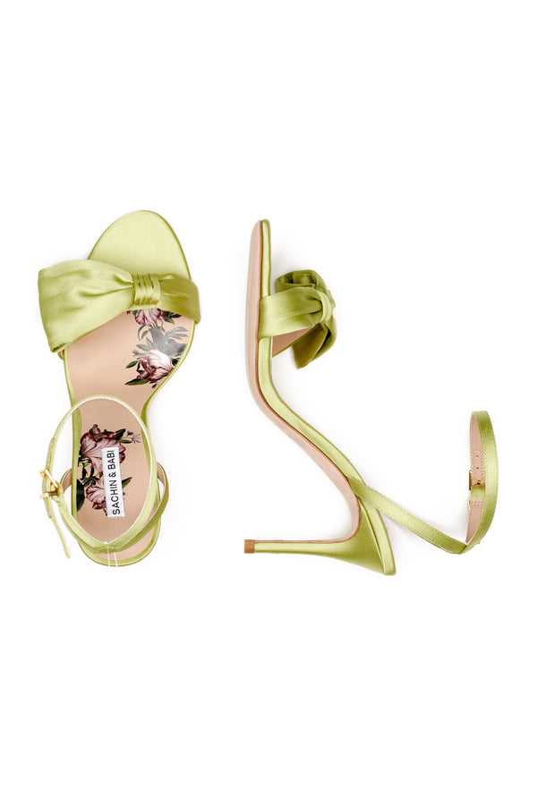 sachin & babi Chelsea Obi-Bow Open Toe - Electric Lime