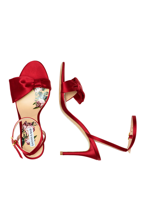 sachin & babi Chelsea Obi-Bow Open Toe - Holly Red