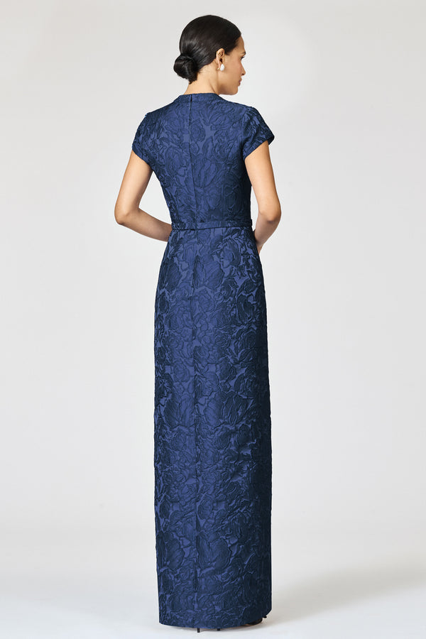 Sachin & Babi CLOQUE JUSTINE GOWN - MIDNIGHT