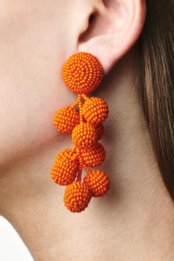sachin & babi COCONUTS EARRINGS - BRIGHT ORANGE