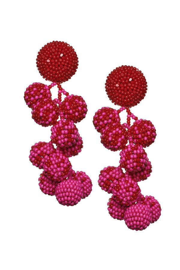 Sachin & Babi COCONUTS EARRINGS - GOJIBERRY/FUCHSIA