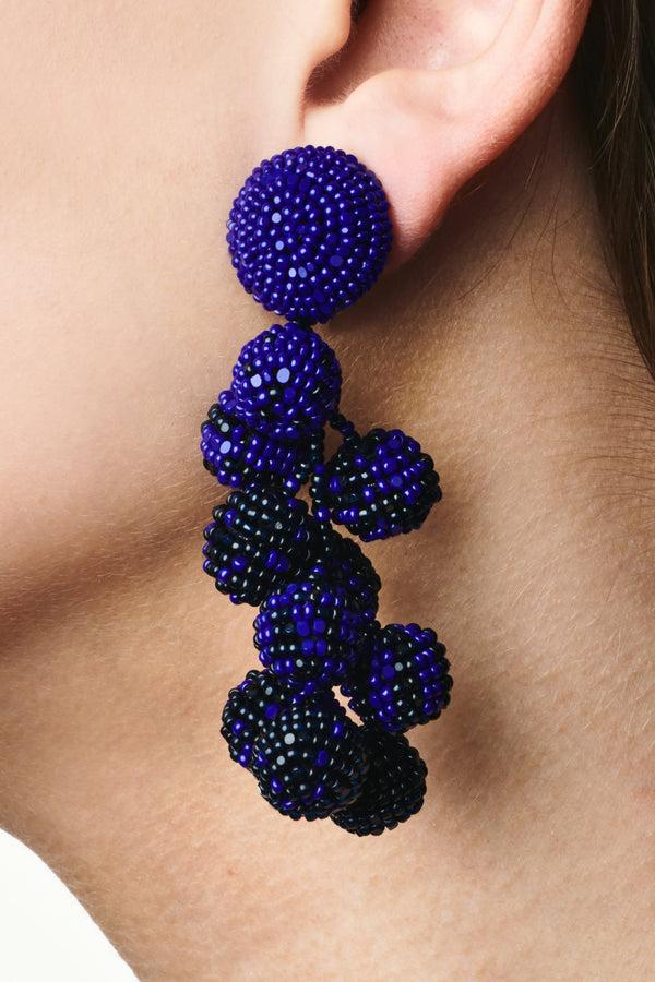 sachin & babi COCONUTS EARRINGS - IMPERIAL BLUE/NAVY
