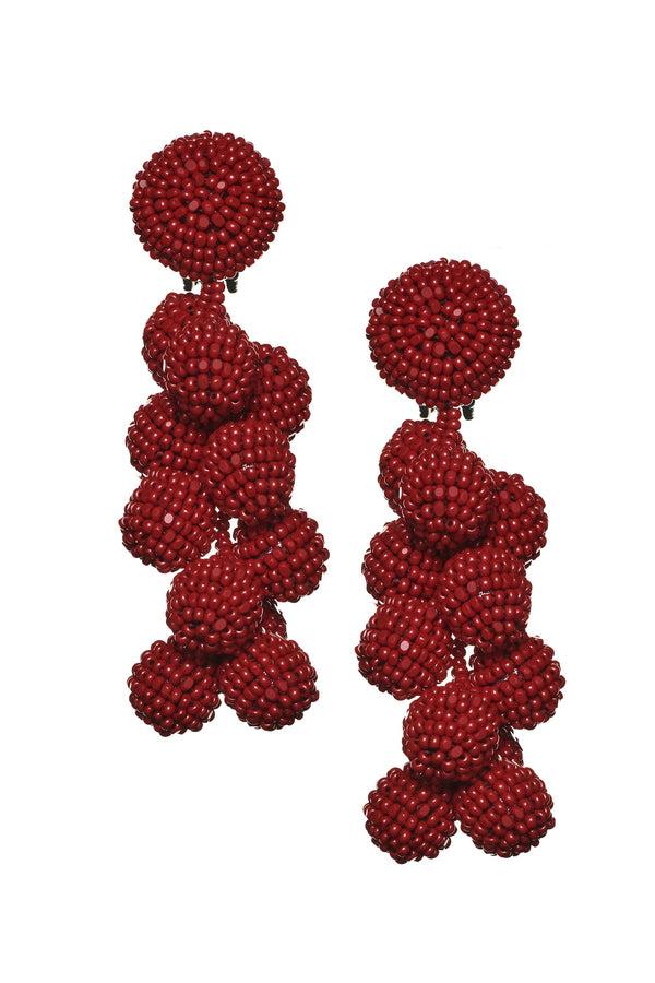 Sachin & Babi COCONUTS EARRINGS - MERLOT