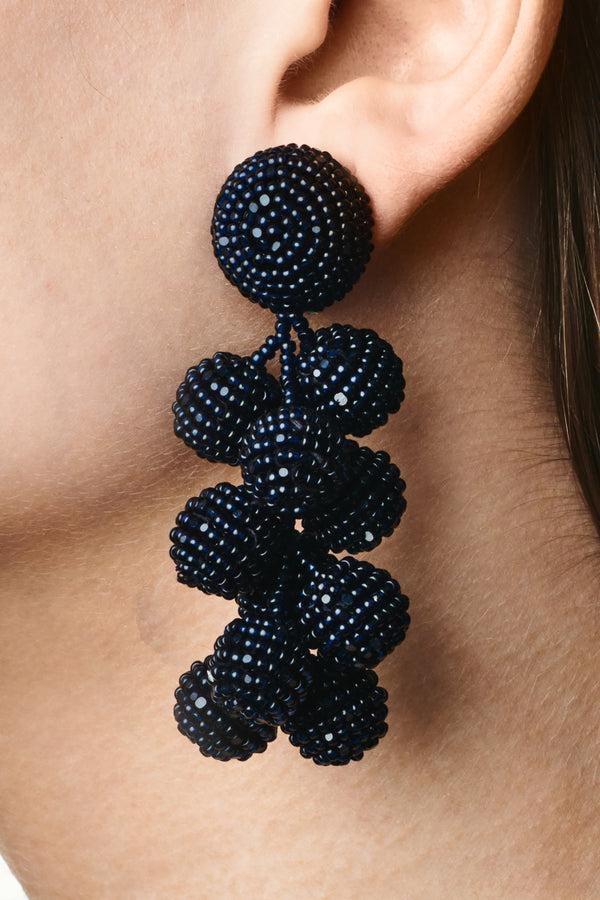 sachin & babi COCONUTS EARRINGS - NAVY