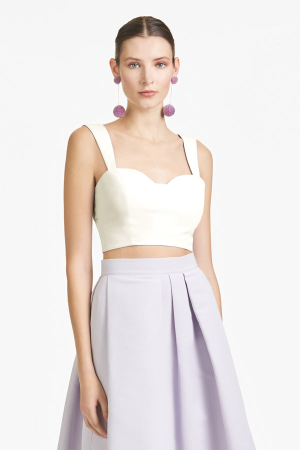 sachin & babi Darcy Top - Ivory - Faille