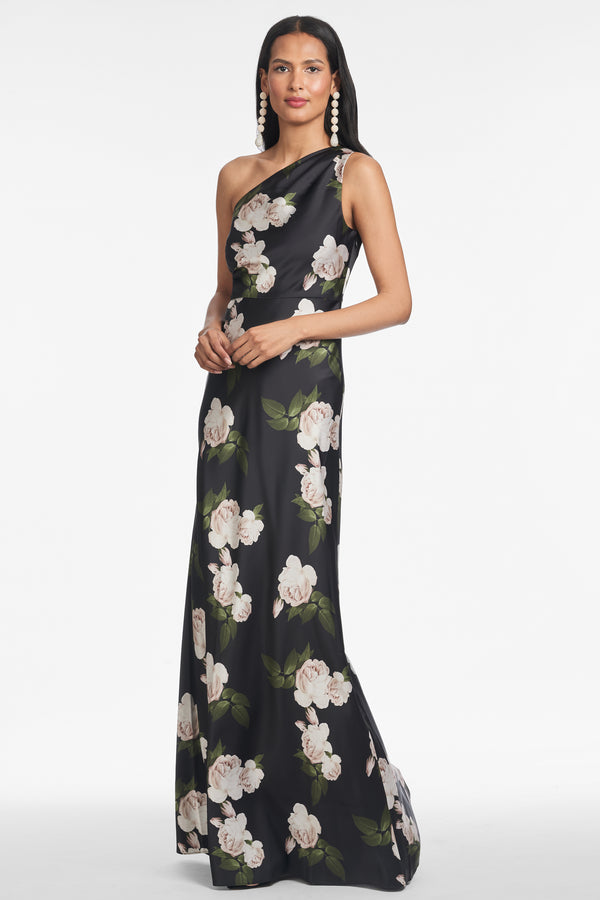 Sachin & Babi DELPHINE GOWN - OBSIDIAN BLOOMS
