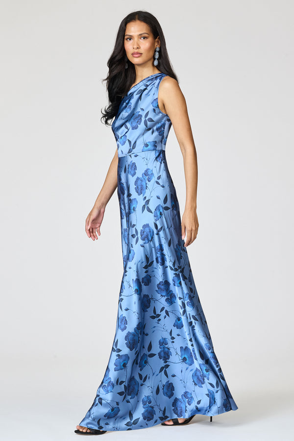 Sachin & Babi DELPHINE GOWN - WILD STEEL ROSES