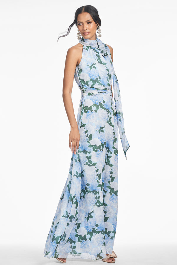 Sachin & Babi DIANA GOWN - GLACIAL PEONIES