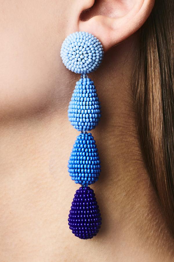 sachin & babi ELIZA EARRINGS - BLUE OMBRE