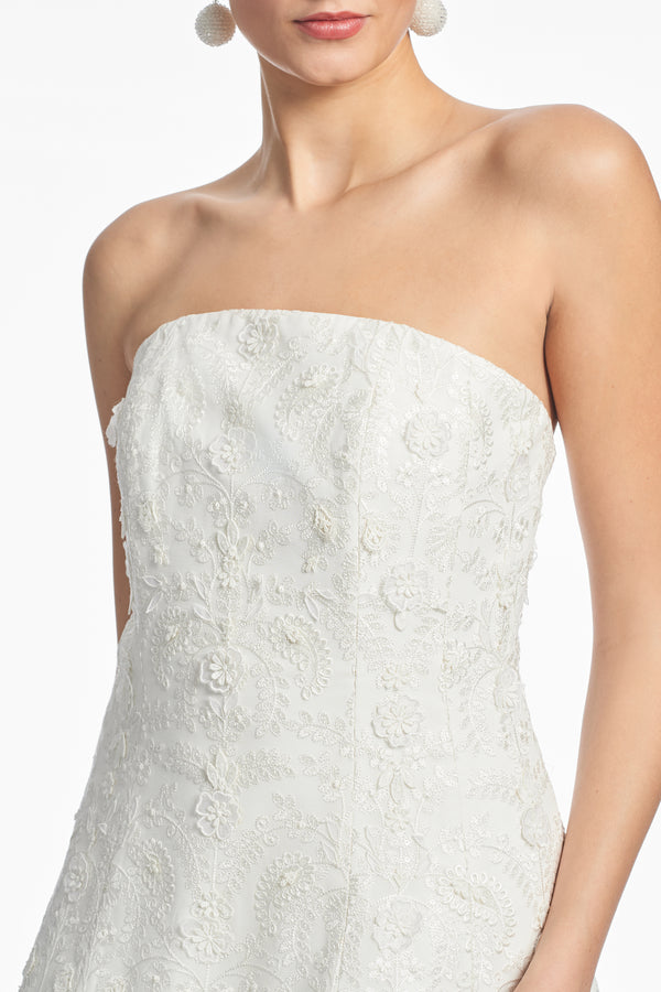 Sachin & Babi EMBELLISHED ALANNA DRESS - IVORY