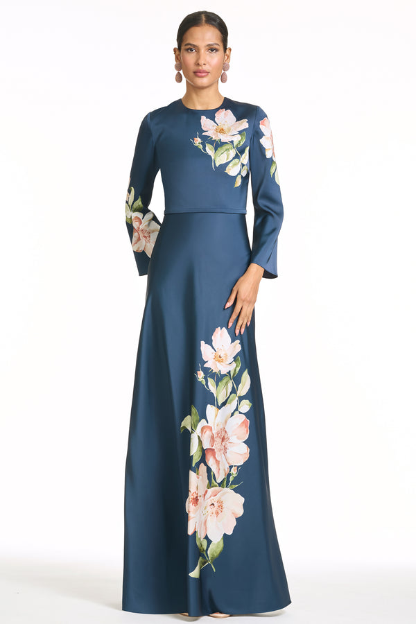 Sachin & Babi EMBELLISHED ALEX GOWN - NIGHT BLOOMS