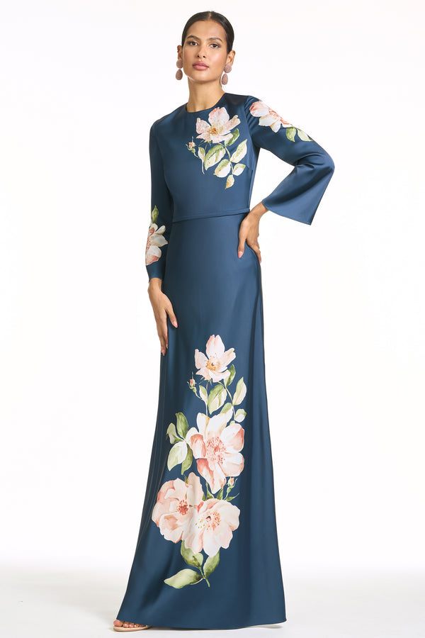 sachin & babi EMBELLISHED ALEX GOWN - NIGHT BLOOMS