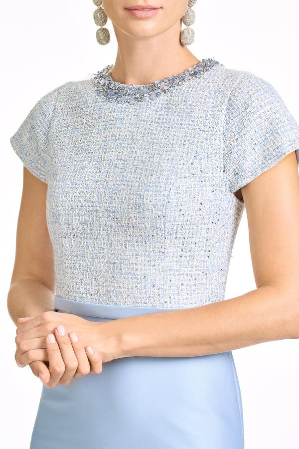 Sachin & Babi EMBELLISHED ASPEN GOWN - GLACIAL BLUE