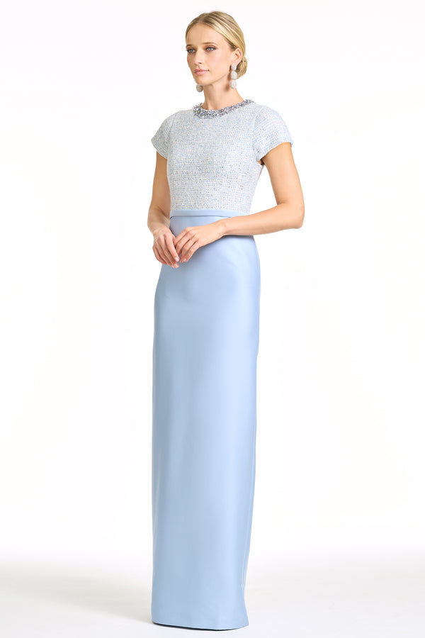 Sachin & Babi EMBELLISHED ASPEN GOWN - GLACIAL BLUE