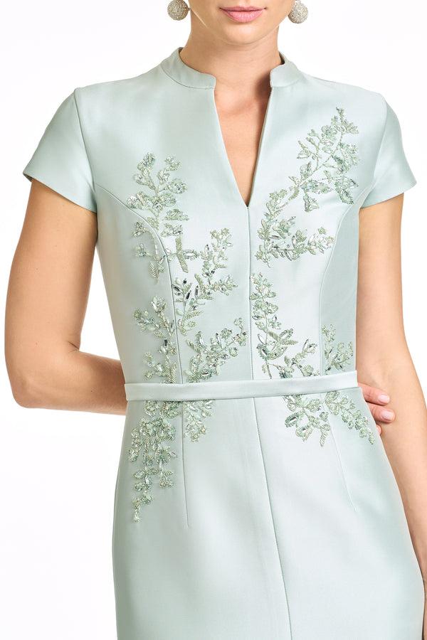 Sachin & Babi EMBELLISHED CHARLOTTE GOWN - CELADON