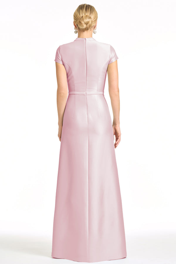 Sachin & Babi EMBELLISHED CHARLOTTE GOWN - ROSE QUARTZ