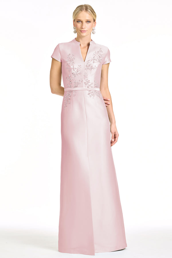 sachin & babi EMBELLISHED CHARLOTTE GOWN - ROSE QUARTZ
