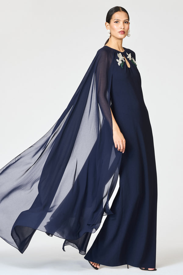 Sachin & Babi EMBELLISHED COLLEEN GOWN - MIDNIGHT