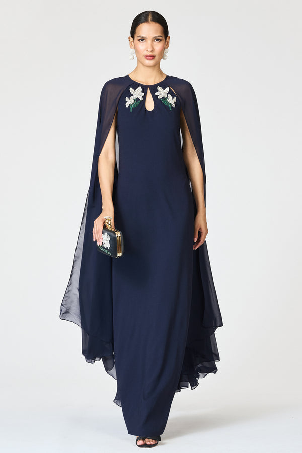 Sachin & Babi EMBELLISHED COLLEEN GOWN - MIDNIGHT