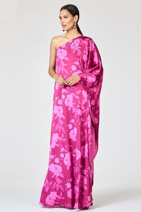 Sachin & Babi EMBELLISHED DEMI GOWN - RHODOLITE ROSES