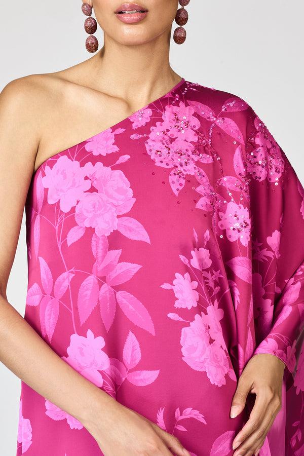 Sachin & Babi EMBELLISHED DEMI GOWN - RHODOLITE ROSES