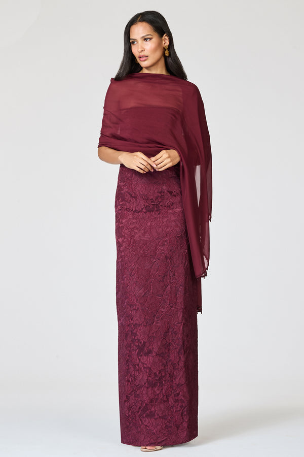 sachin & babi EMBELLISHED EMMY SCARF - BORDEAUX