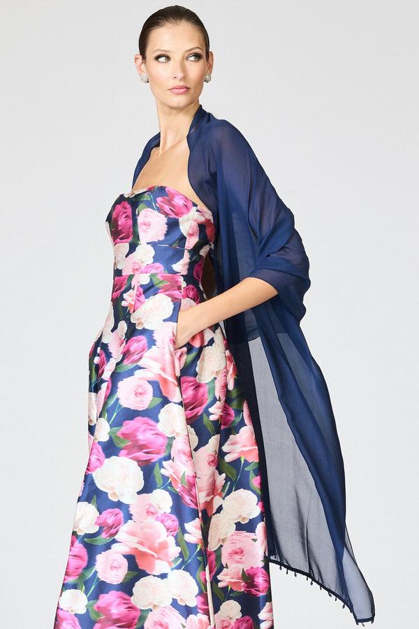 sachin & babi EMBELLISHED EMMY SCARF - OCEAN BLUE