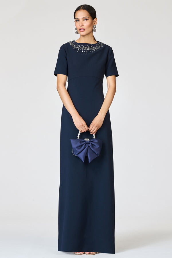 Sachin & Babi EMBELLISHED FRANCA GOWN - MIDNIGHT
