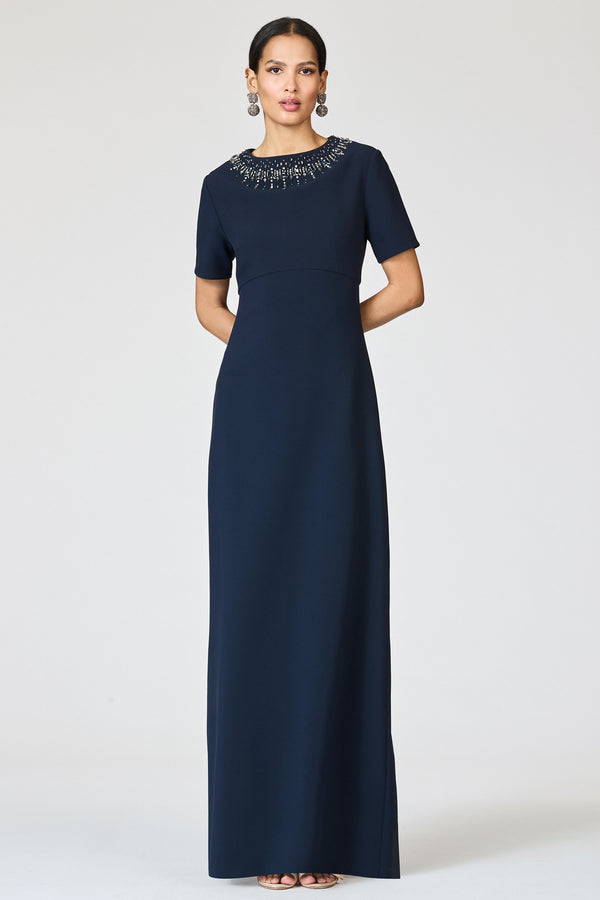 sachin & babi EMBELLISHED FRANCA GOWN - MIDNIGHT