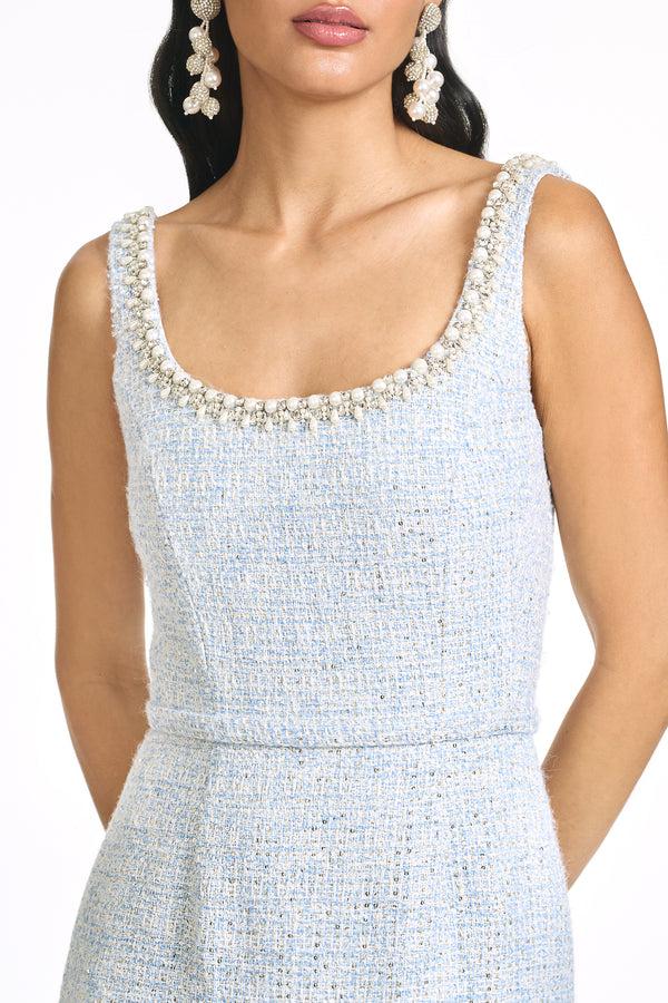 Sachin & Babi EMBELLISHED LANA GOWN - ICE BLUE