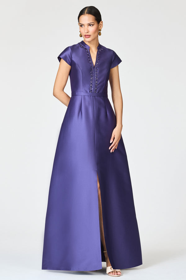 Sachin & Babi EMBELLISHED MARNI GOWN - CONCORD