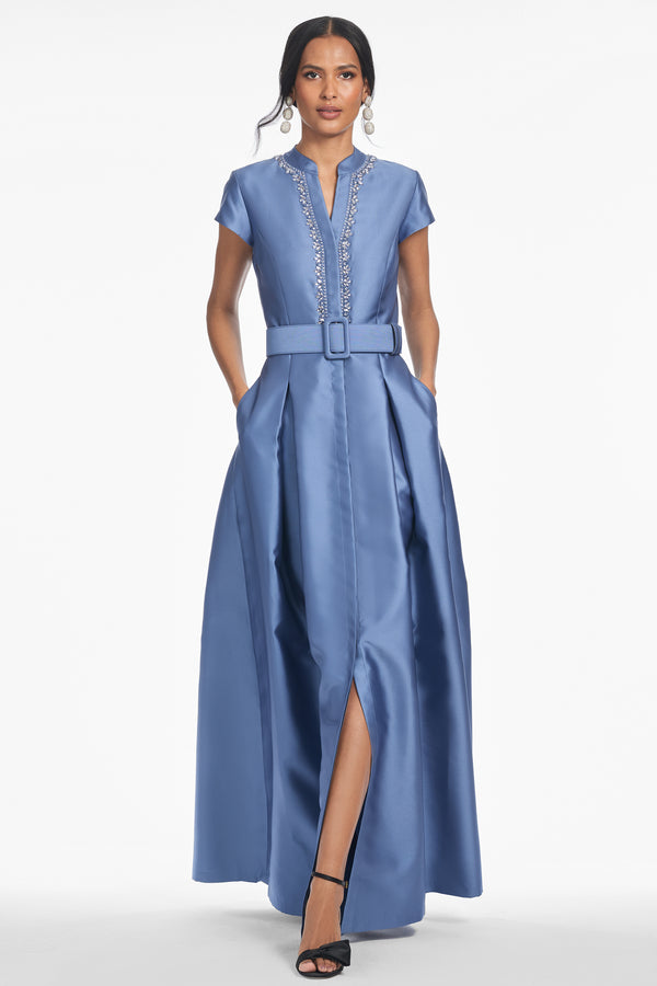 Sachin & Babi EMBELLISHED MARTA GOWN - TWILIGHT