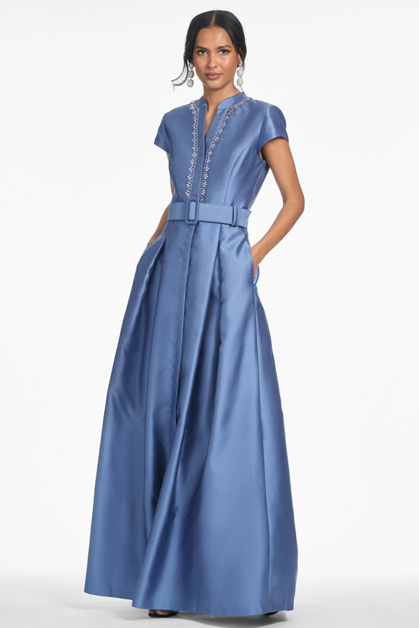 sachin & babi EMBELLISHED MARTA GOWN - TWILIGHT