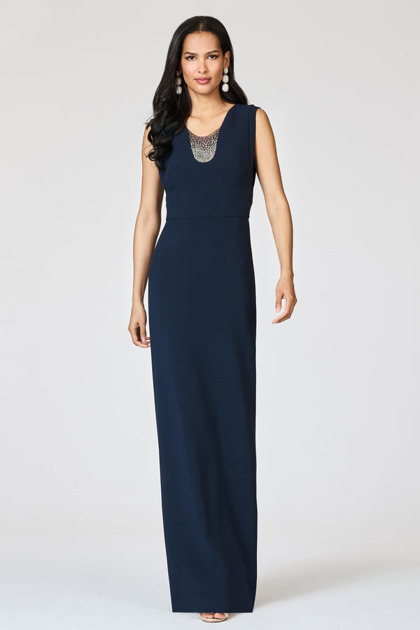 sachin & babi EMBELLISHED NATALIE GOWN - MIDNIGHT