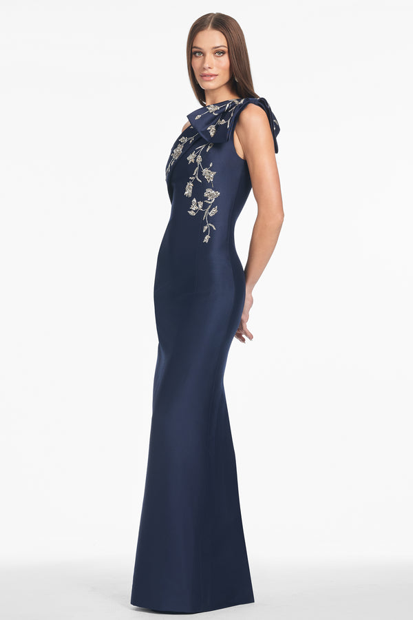 Sachin & Babi EMBELLISHED OLIVIA GOWN - NIGHT SKY