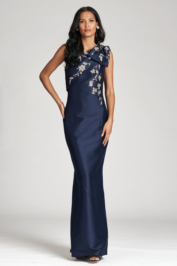 sachin & babi EMBELLISHED OLIVIA GOWN - NIGHT SKY