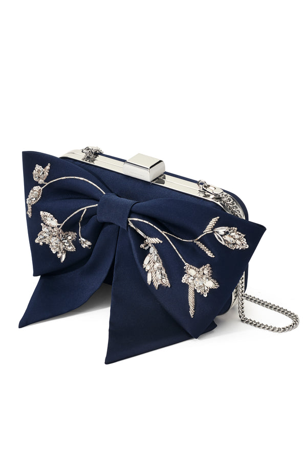 Sachin & Babi EMBROIDERED CUPIDS CLUTCH - NIGHT SKY