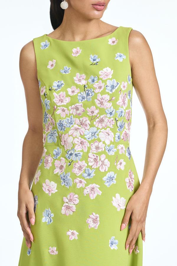 Sachin & Babi EMBROIDERED RAZIA GOWN - PERIDOT