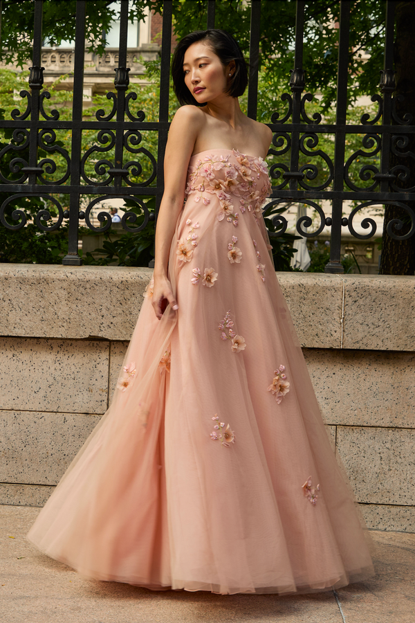 sachin & babi EMBROIDERED SCARLETT GOWN - BLUSH