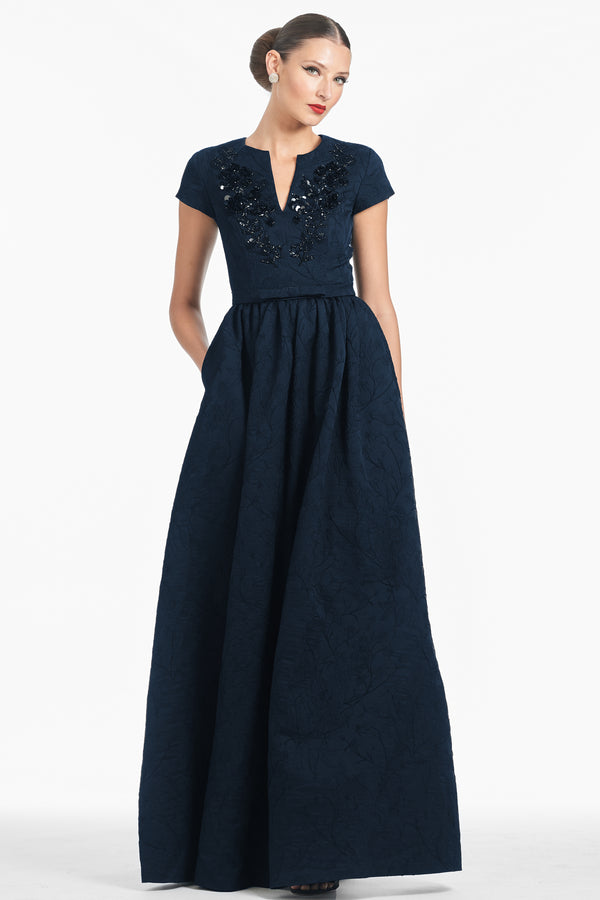 sachin & babi Estelle Gown - Poseidon