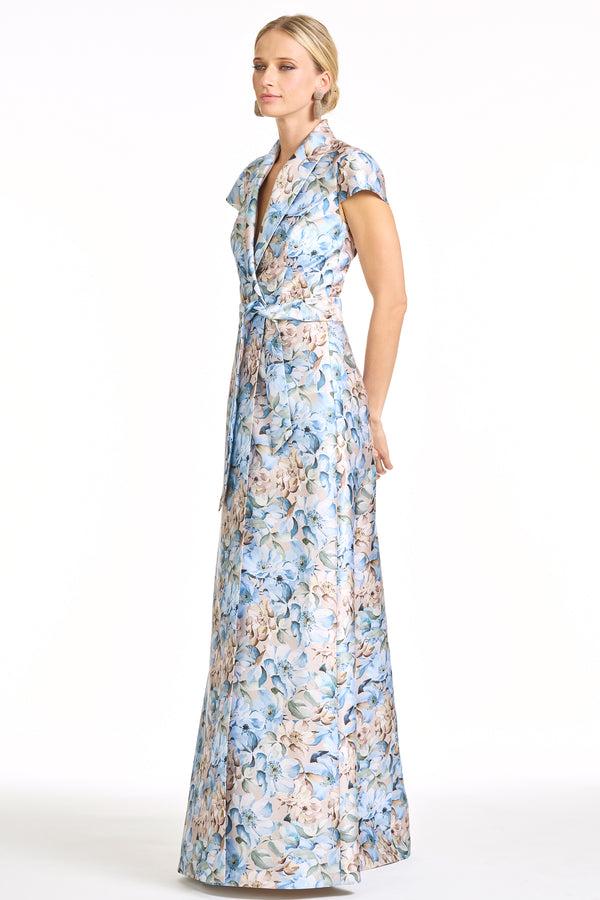 Sachin & Babi ETIENNE GOWN - WATERCOLOR GERNAIUM