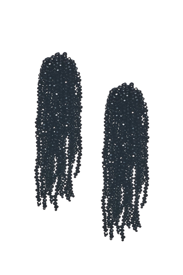 Sachin & Babi FOUNTAIN EARRINGS - BLACK