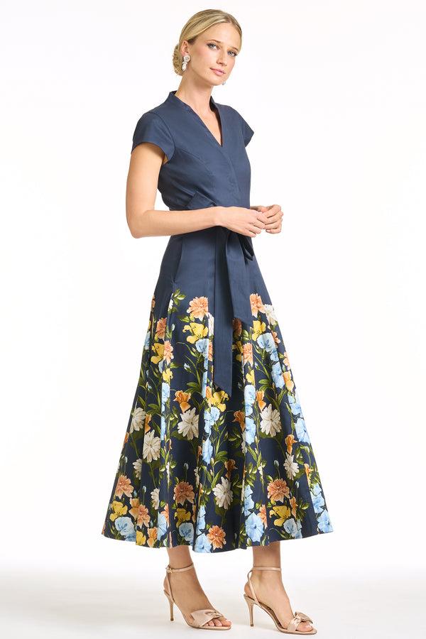 Sachin & Babi GANIKA DRESS - NAVY WILDFLOWERS DEGRADE