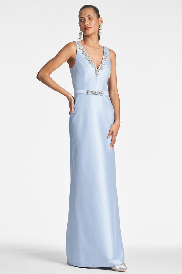 Sachin & Babi Garda Gown - Glacial Blue - Final Sale