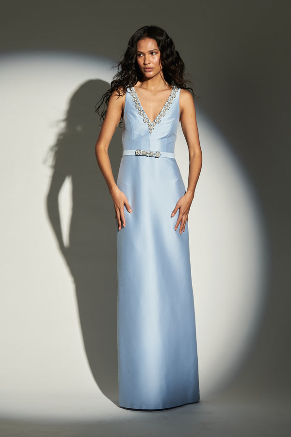Sachin & Babi Garda Gown - Glacial Blue - Final Sale