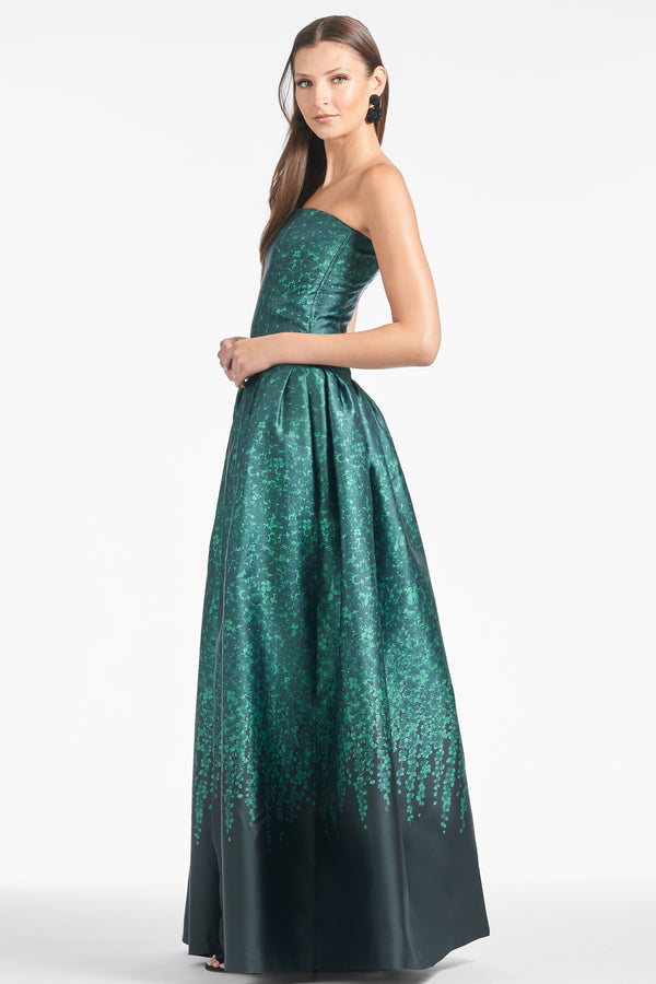 sachin & babi Georgina Gown - Emerald Wisteria