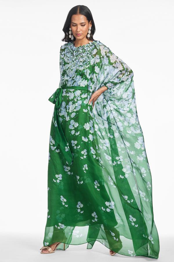 Sachin & Babi GILDA GOWN - KELLY GREEN DEGRADE FLORALS