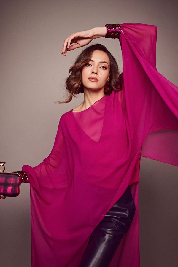 Sachin & Babi Ginger Top - Magenta - Final Sale