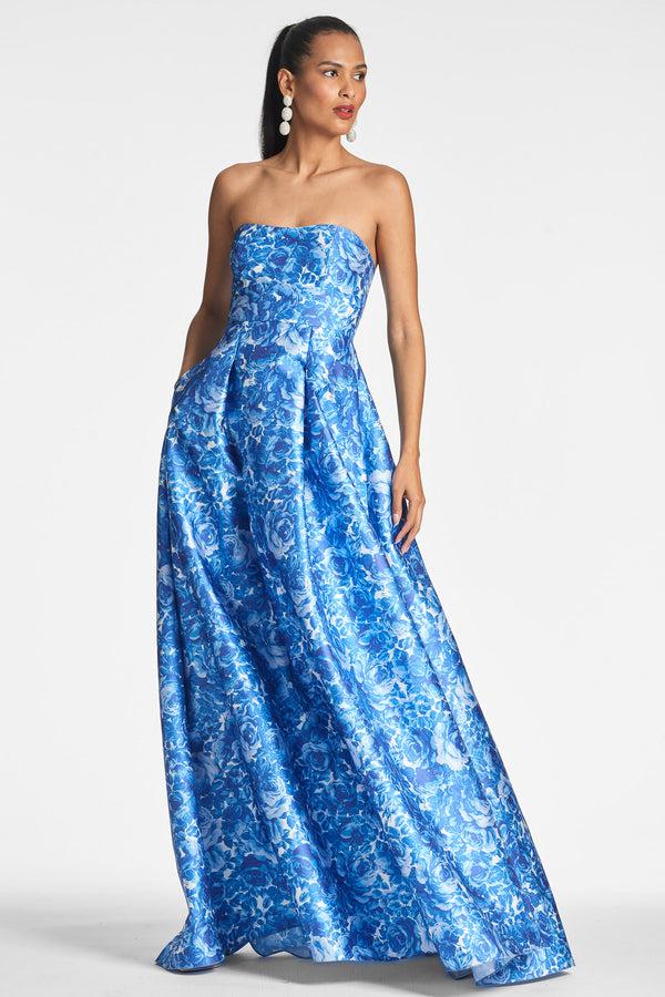 Sachin & Babi Giovanna Gown - Mediterranean Blooms